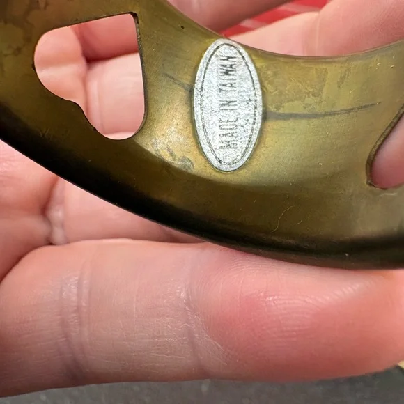 Vintage brass Card Suit Napkin Rings - Picture 3 of 5